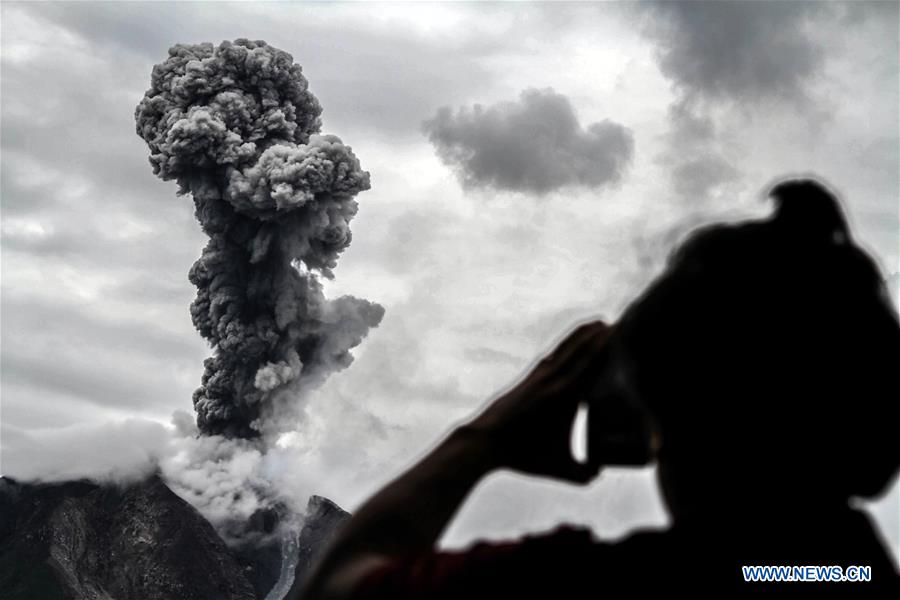 INDONESIA-NORTH SUMATRA-MOUNT SINABUNG-ERUPTION