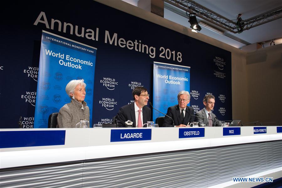 SWITZERLAND-DAVOS-IMF-GLOBAL GROWTH FORECAST