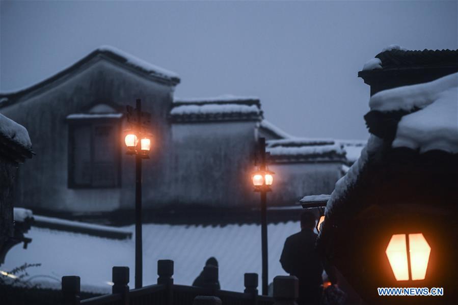 CHINA-ZHEJIANG-WUZHEN-SNOW (CN)