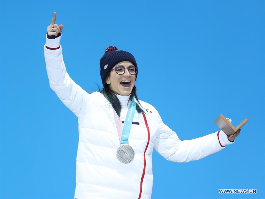 (SP)OLY-SOUTH KOREA-PYEONGCHANG-FREESTYLE SKIING-LADIES' SKI HALFPIPE-MEDAL CEREMONY