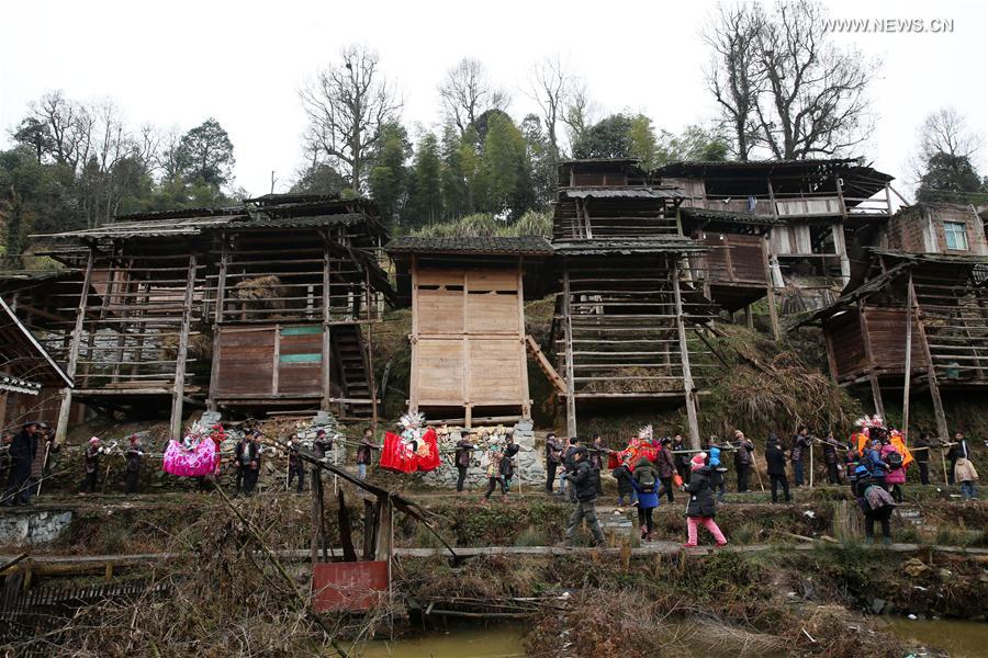 #CHINA-GUIZHOU-QIANDONGNAN-DONG PEOPLE-"TAI GUAN REN"(CN) 