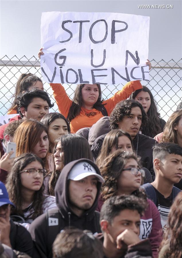 U.S.-LOS ANGELES-STUDENTS-NATIONAL SCHOOL WALKOUT-GUN VIOLENCE