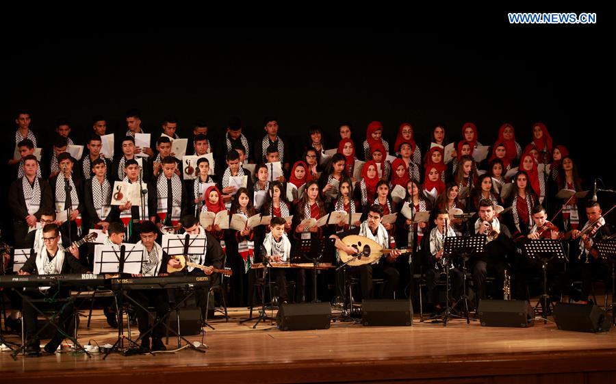 MIDEAST-NABLUS-SCHOOL-ORCHESTRA