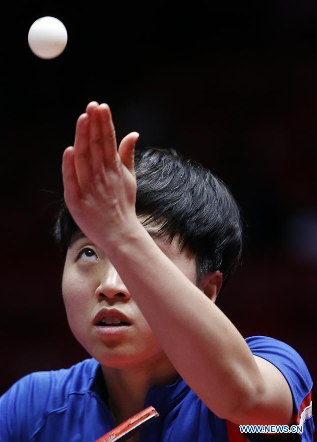 (SP)SWEDEN-HALMSTAD-ITTF WORLD TEAM CHAMPIONSHIPS 2018-SEMIFINAL-DPRK AND SOUTH KOREA