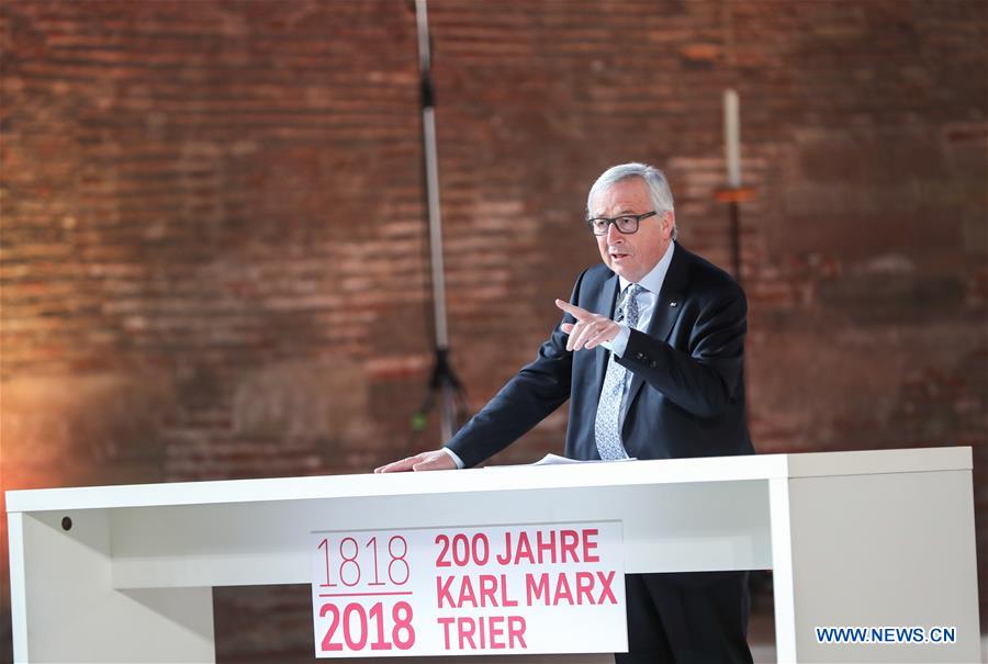 GERMANY-TRIER-KARL MARX EXHIBITIONS-JUNCKER 