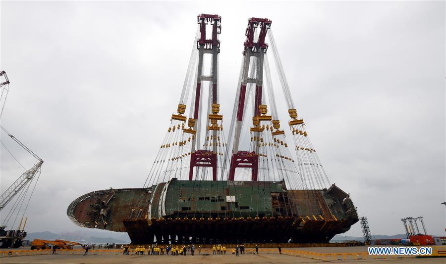 SOUTH KOREA-MOKPO-SEWOL FERRY-VESSEL UPLIFT