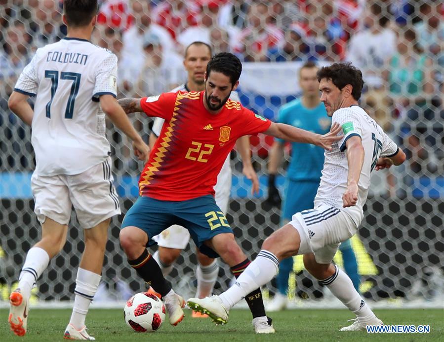 (SP)RUSSIA-MOSCOW-2018 WORLD CUP-ROUND OF 16-SPAIN VS RUSSIA