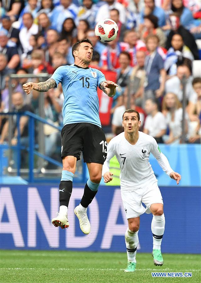 (SP)RUSSIA-NIZHNY NOVGOROD-2018 WORLD CUP-QUARTERFINAL-URUGUAY VS FRANCE