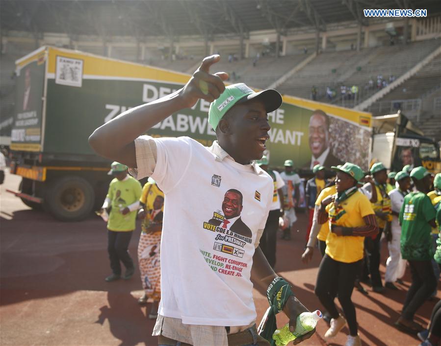 ZIMBABWE-HARARE-MNANGAGWA-RALLY