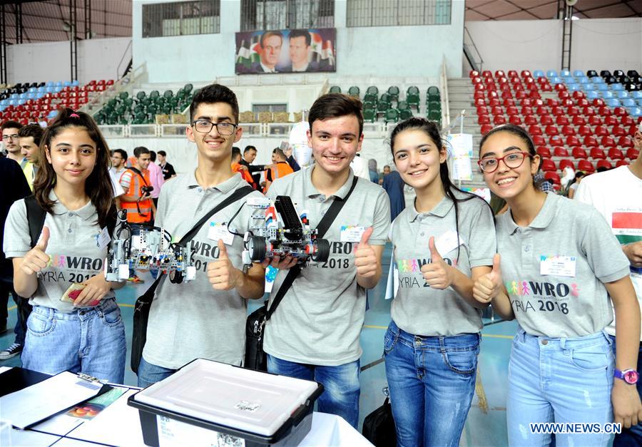 SYRIA-DAMASCUS-WORLD ROBOT OLYMPIAD-QUALIFICATION WINNERS