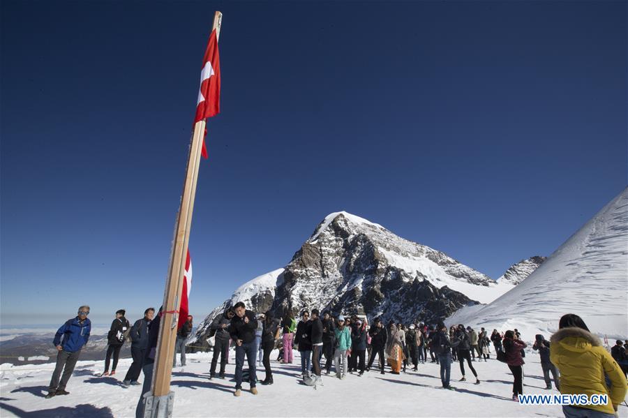 SWITZERLAND-JUNGFRAU REGION-CHINA-TOURISTS