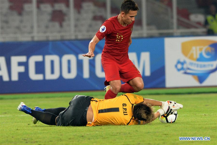 (SP)INDONESIA-JAKARTA-AFC U19 CHAMPIONSHIP-GROUP A-INDONESIA VS CHINESE TAIPEI