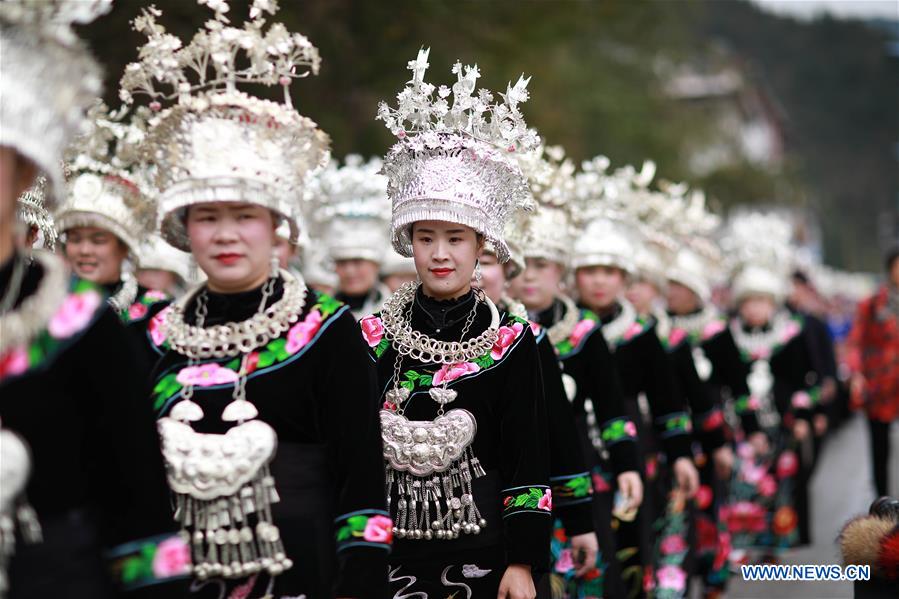 #CHINA-GUIZHOU-MIAO ETHNIC GROUP-NEW YEAR-CELEBRATION (CN) 