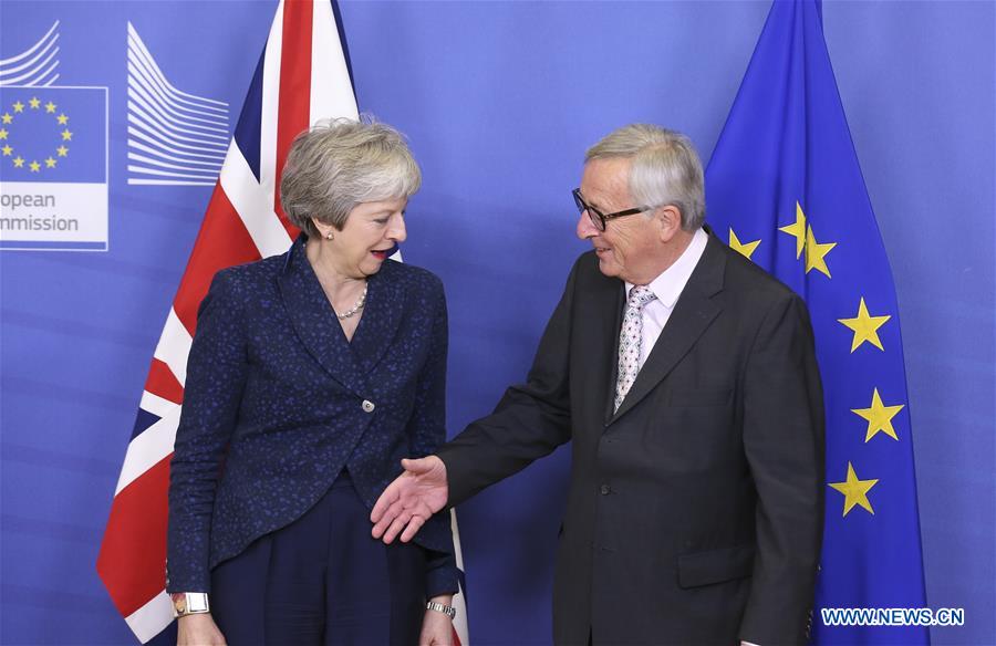 BELGIUM-BRUSSELS-EUROPEAN COMMISSION-JUNCKER-UK-MAY-MEETING