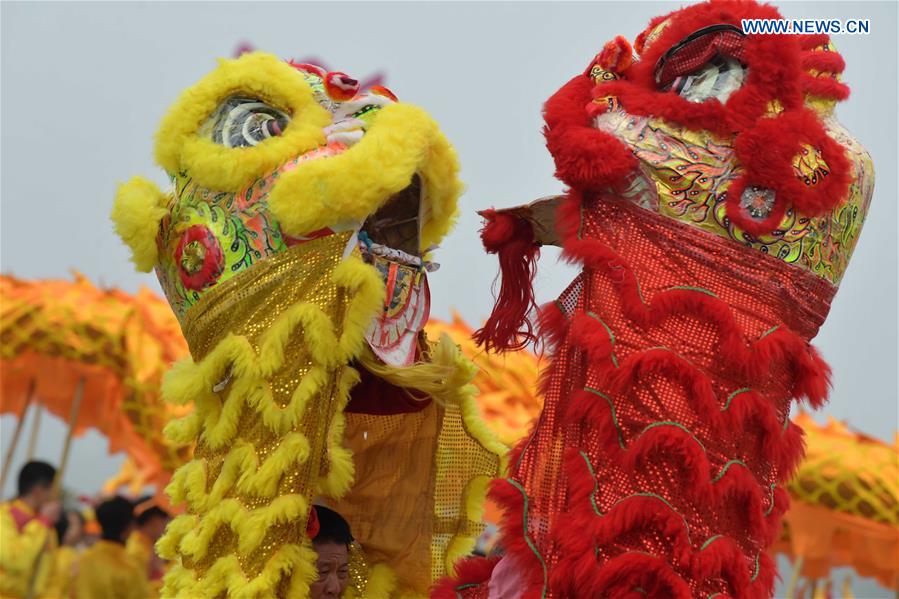 CHINA-JIANGXI-LION AND DRAGON DANCE (CN)