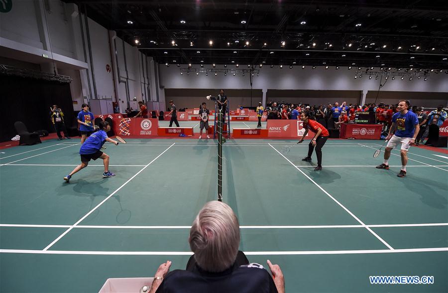 (SP)UAE-ABU DHABI-SPECIAL OLYMPICS-UNIFIED BADMINTON