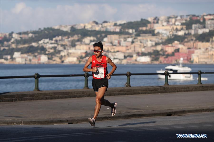 (SP)ITALY-NAPLES-SUMMER UNIVERSIADE-ATHLETICS-MEN'S HALF MARATHON-FINAL