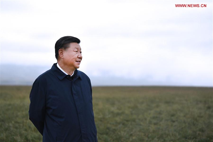 CHINA-GANSU-SHANDAN COUNTY-XI JINPING-INSPECTION (CN)