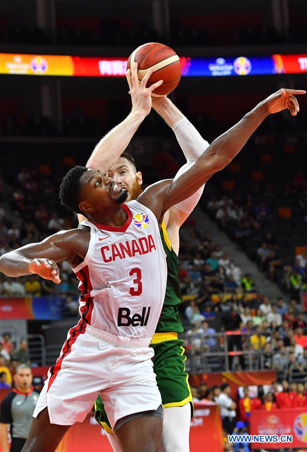 (SP)CHINA-DONGGUAN-BASKETBALL-FIBA WORLD CUP-GROUP H-AUSTRALIA VS CANADA (CN)