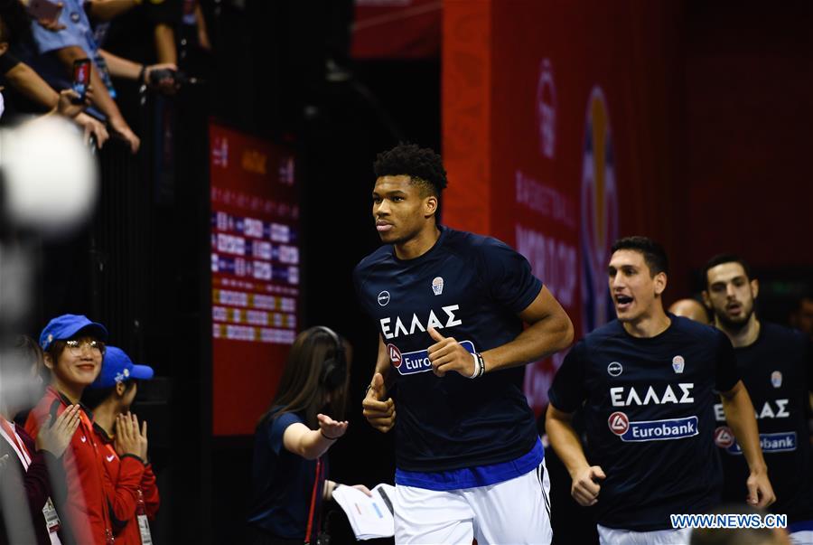 (SP)CHINA-NANJING-BASKETBALL-FIBA WORLD CUP-GROUP F-GREECE VS MONTENEGRO (CN)