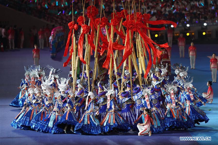 (SP)CHINA-ZHENGZHOU-NATIONAL TRADITIONAL GAMES OF ETHNIC MINORITIES-OPENING CEREMONY (CN)