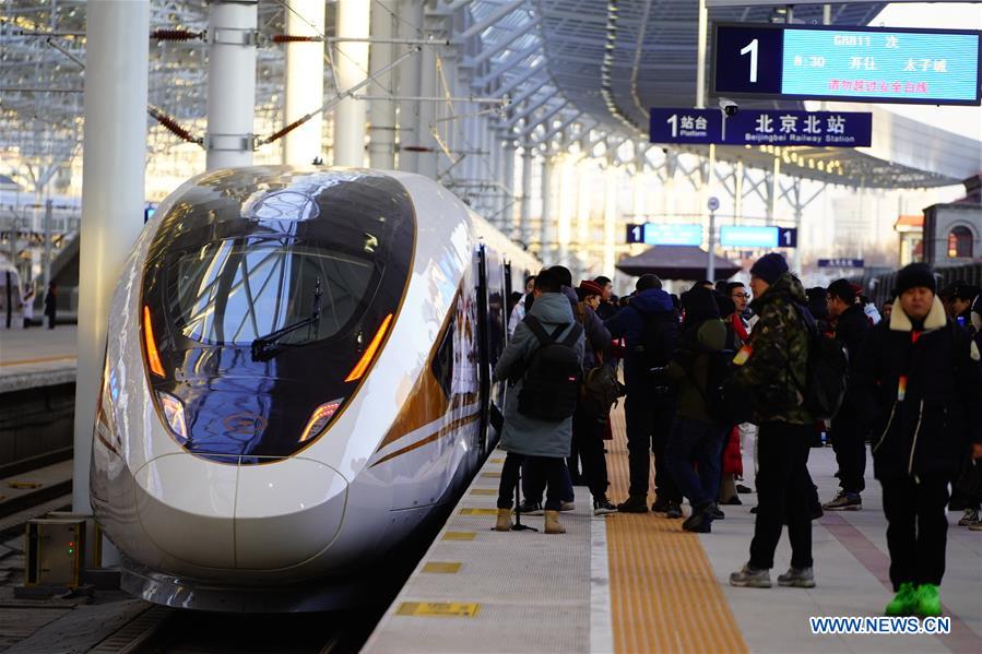 CHINA-BEIJING-ZHANGJIAKOU-HIGH-SPEED RAILWAY-OPENING (CN)