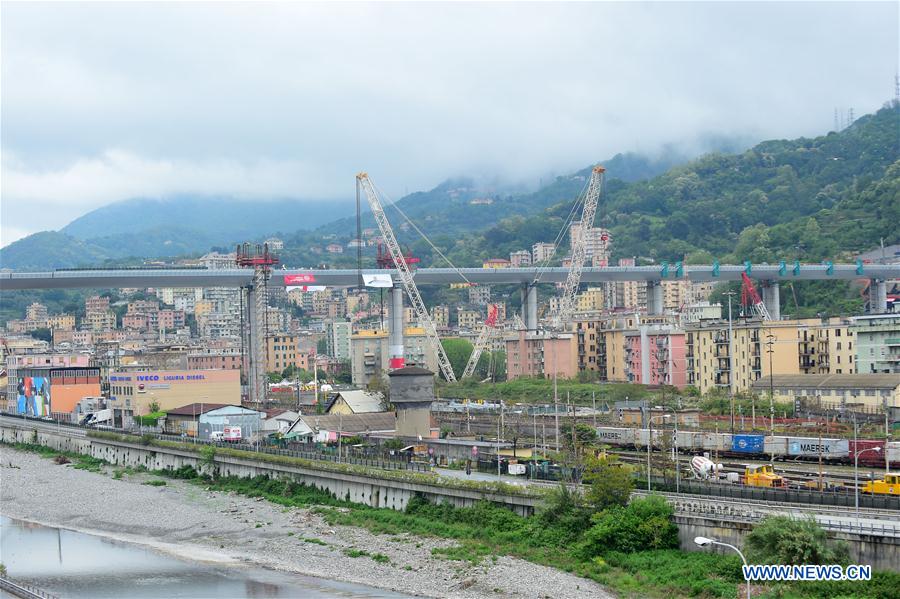 ITALY-GENOA-NEW BRIDGE-CONSTRUCTION