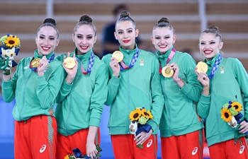 Bulgaria claims rhythmic gymnastics group all-around title at Tokyo 2020